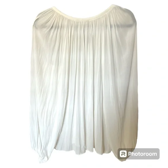 Ramy Brook V-neck Paris flowy peasant blouse size: XS - Picture 3 of 5